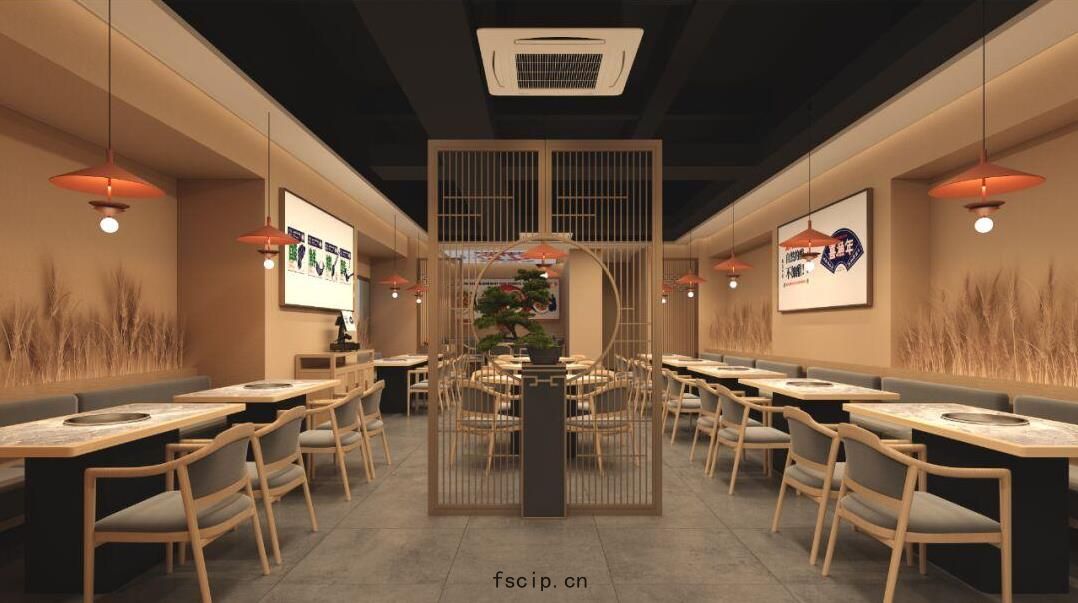 酸菜(cài)魚小(xiǎo)型(xíng)餐飲店裝修(xiū)設計效果圖