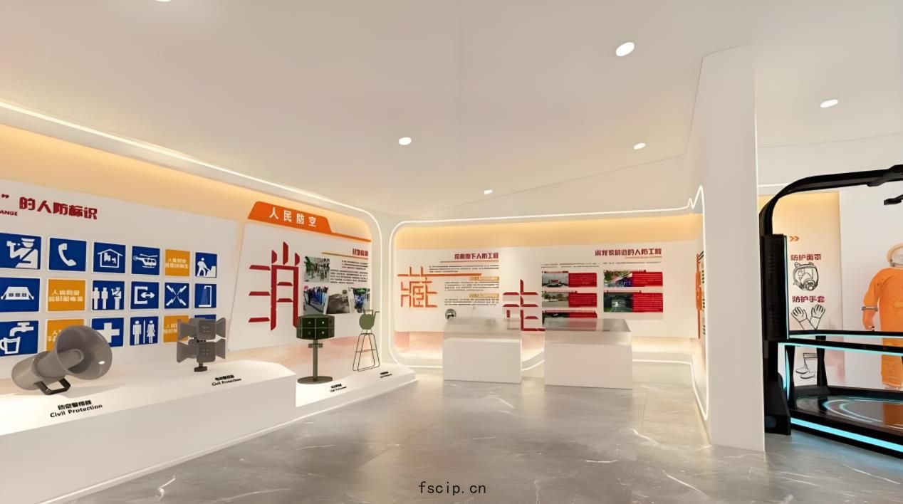 安全(quán)防(fáng)護(hù)科普(pǔ)展廳(tīng)裝修(xiū)效果(guǒ)圖