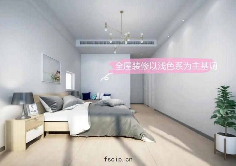 全(quán)屋以(yǐ)淺(qiǎn)色(sè)係(xì)為(wéi)主基調
